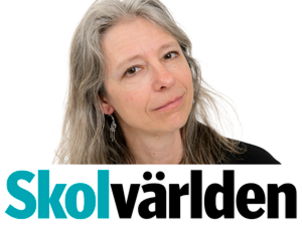 Bild på Agneta Gulz med Skolvärldens logotyp nedanför.